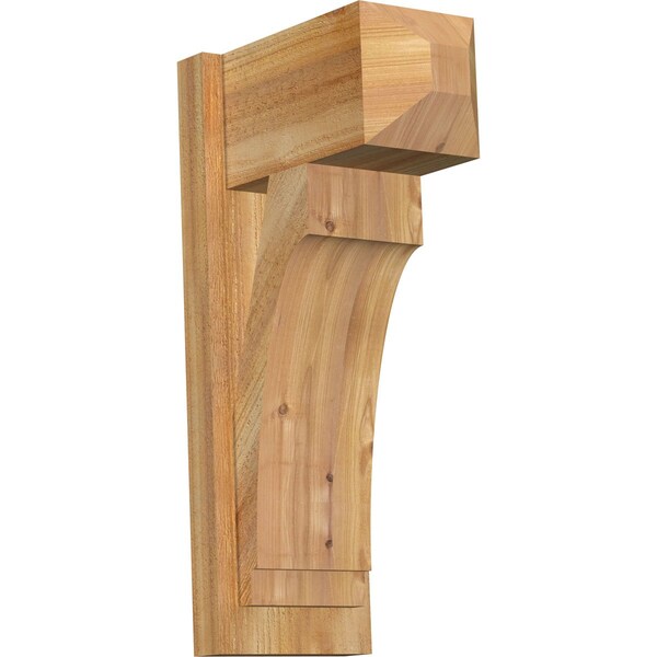 Ekena Millwork Imperial Craftsman Rough Sawn Outlooker, Western Red Cedar, 8"W x 14"D x 26"H OUT08X14X26IMP04RWR - main